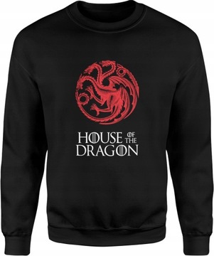 HOUSE OF DRAGON RÓD SMOKA BLUZA MĘSKA GRA O TRON L BEZ KAPTURA DRESOWA