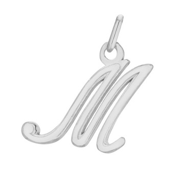 Srebrna zawieszka literka M litera srebro 925