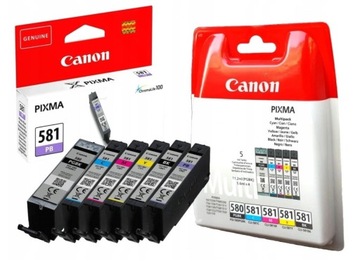 6x TUSZ CANON PGI580 CLI581PB PIXMA TS8350 TS9150