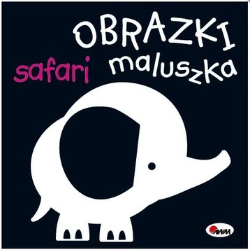 KSIĄŻECZKA KONTRASTOWA OBRAZKI MALUSZKA SAFARI