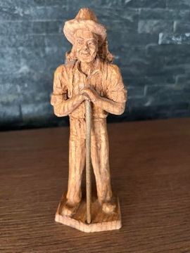 Ogrodnik dziadek drewniana figurka France