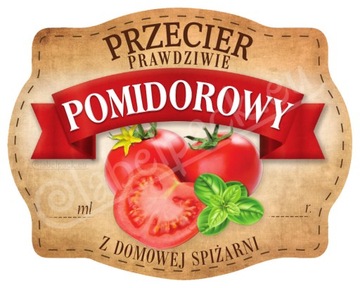 PRZECIER POMIDOROWY - Etykieta, naklejka 10x