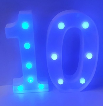 НОМЕР ЛАМПЫ СВЕТОДИОД ОСВЕЩЕНИЯ ЦИФРА 1 СИНИЙ