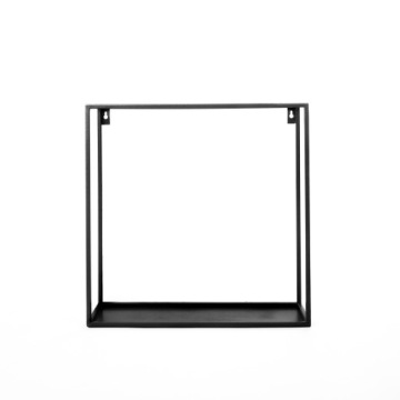 МЕТАЛЛИЧЕСКАЯ ПОДВЕСНАЯ ПОДСТАВКА ДЛЯ ЦВЕТОВ НА НАСТЕНУ СРЕДНЯЯ ПОДВЕСНАЯ ПОЛКА ЧЕРНАЯ 40 СМ