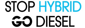 Naklejka Stop Hybrid Go Diesel 54cm szerokości