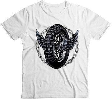 Koszulka sportowa motoryzacyjna Motocykle wzory