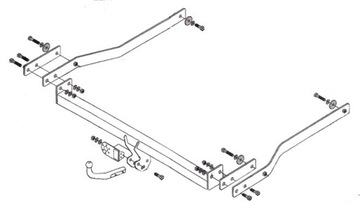 RENAULT MEGANE 2003-2009 II 2 KOMBI ZAŘÍZENÍ(HÁK) TÁŽNÝ