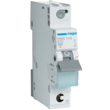 HAGER WYŁĄCZNIK NADPRĄD MCB 1P B 10A QuickConnect
