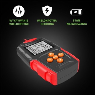 Цифровой тестер заряда батареи с ЖК-дисплеем 12 В 24 В 3 Ач-200 Ач