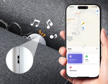GPS-локатор MiLi MiTag + черный чехол также подходит для AirTag