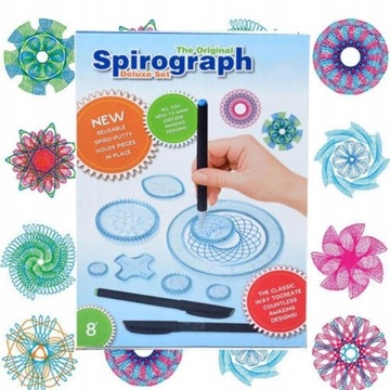 SPIROGRAF ZESTAW KREATYWNY DO RYSOWANIA WZORÓW