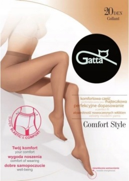 КОЛГОТКИ GATTA COMFORT STYLE 20 DEN 5-XL VISONE