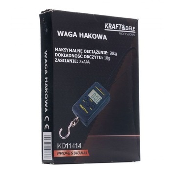 Waga Hakowa Bagażowa Wisząca LED Baterie Kraft&Dele KD11414 max 50 KG