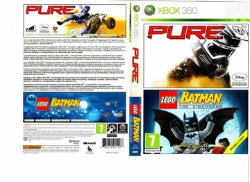 две игры для XBOX 360 PURE + комплект LEGO BATMAN