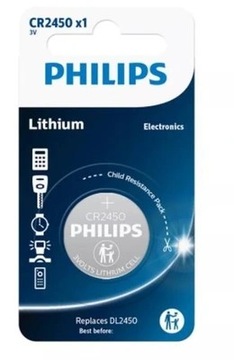Bateria CR2450 Philips 3V Litowa DL2450 blister