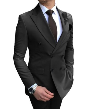 Men's Suits 2 Pieces Double Breasted Regular Fit N