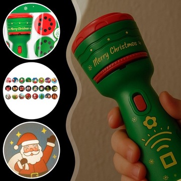 ПРОЕКТОР ИЗОБРАЖЕНИЙ РОЖДЕСТВЕНСКИЕ ФИГУРКИ ПРОЕКТОР С УЗОРАМИ 24 СЛАЙДОВЫЙ ФОНАРИК