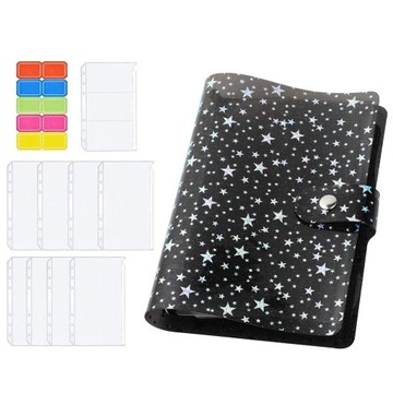 A6 PVC Notes Binder Cash Budget Envelope Planner