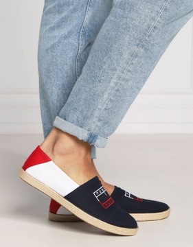 Tommy Hilfiger Espadryle Color Block granat r.43