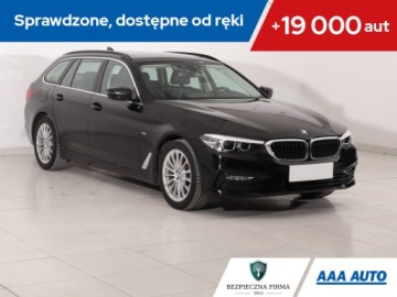 BMW Seria 5 G30-G31 Touring 520d 190KM 2018 BMW 5 520d, 187 KM, Automat, Skóra, Navi, Klima