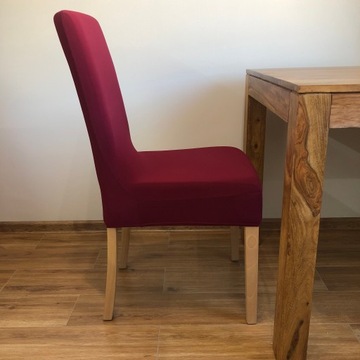 Эластичный чехол на стул - бордовый