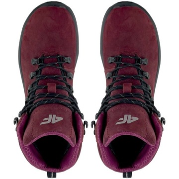 ТОПОВКИ ЖЕНСКИЕ 4F ГОРНО-ТРЕККИНГОВЫЕ ВОДОНЕПРОНИЦАЕМЫЕ СПОРТИВНЫЕ ИЗ КОЖИ, размер 39