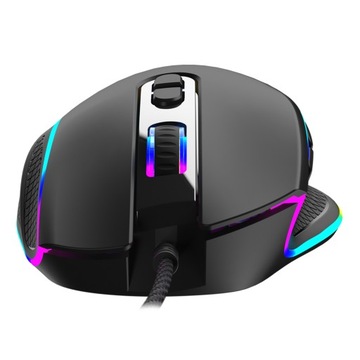 USB -подсветка мыши RGB Wired Modecom Volcano Veles Black
