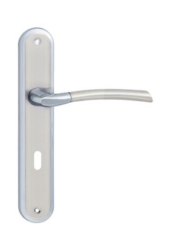 KLAMKA ZORBA 72 KLUCZ CHROM SATYNA METAL-BUD