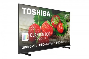 Telewizor QLED 55 cali TOSHIBA 55QA5D63DG 4K UHD Android TV Smart TV HDR