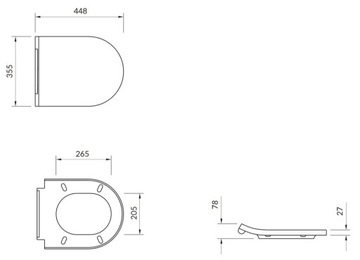 Cersanit INVERTO SLIM WRAP сиденье для унитаза с медленным закрыванием