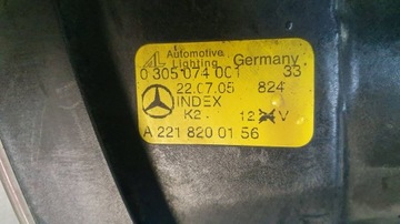 HALOGEN LEVÝ MERCEDES TŘÍDA S W221 A2218200156 05-