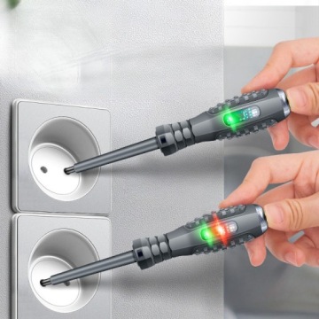 Тестер напряжения, светодиодная отвертка, набор из 2 плоских отверток Phillips