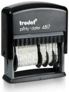 ШТАМП ДАТА ШТАМП С ПАРОЛЕМ TRODAT 4817 НОМЕР ГОД МЕСЯЦ ДЕНЬ ЧЕРНЫЙ
