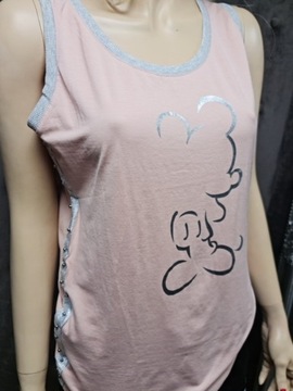 Megi top Mickey pudrowy róż L/XL
