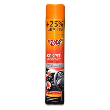 MOJE AUTO KOKPIT preparat nabłyszczający TRUSKAWKA truskawkowy PLAK 750ml