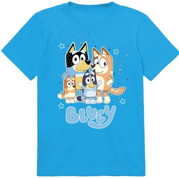 KOSZULKA DZIECIĘCA T-SHIRT DLA DZIECKA BLUEY BLUE 152 PREZENT JAKOŚĆ