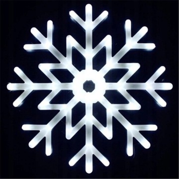 СВЕТОДИОДНЫЕ РОЖДЕСТВЕНСКИЕ ОГНИ СНЕЖИНКА 40 СМ БЕЛАЯ ЗВЕЗДА