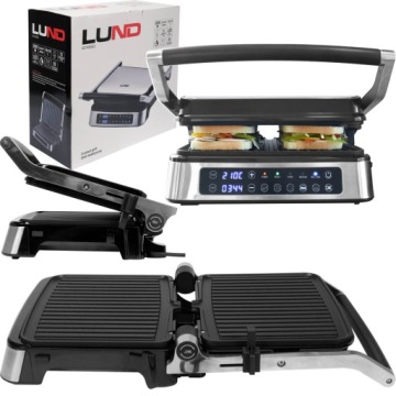 GRILL OPIEKACZ ELEKTRYCZNY 2000W LUND ROZKŁADANY