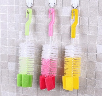 ЩЕТКА ДЛЯ ПРОБКИ БУТЫЛКИ С ДЛИННЫМ КРЮЧКОМ ГУБКА