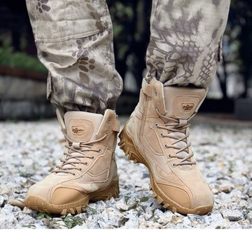 Taktyczne buty wojskowe wodoodporne skórzane buty do wspinaczki górskiej