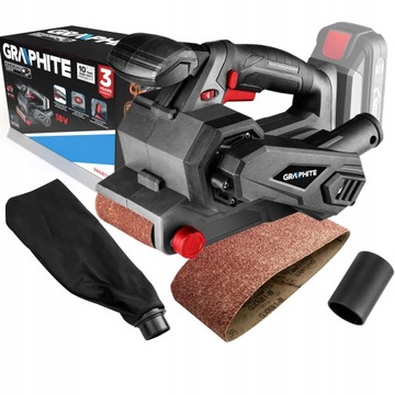 GRAPHITE SZLIFIERKA TAŚMOWA AKU ENERGY 18V 58GE136