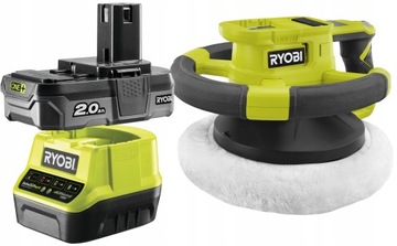 АККУМУЛЯТОРНАЯ ПОЛИРОВАЛЬНАЯ МАШИНА RYOBI RBP18250 25 СМ 18 В + 2 Ач