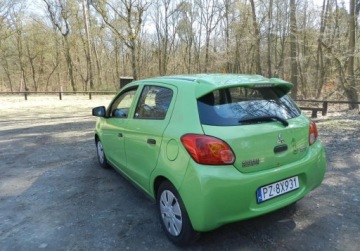 Mitsubishi Space Star Hatchback 5d 1.0 71KM 2014 Mitsubishi Space Star maly tani niezawodny ekonomiczny z KLIMATYZACJA, zdjęcie 3