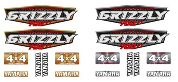 Наклейки YAMAHA GRIZZLY! ВСЕ МОДЕЛИ!!!