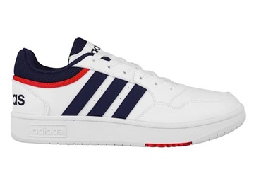BUTY ADIDAS HOOPS GY5427 biało granatowe 47,3
