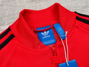 ADIDAS SUPERSTAR SST TRACK TOP MĘSKA BLUZA SPORTOWA CZERWONA r. S