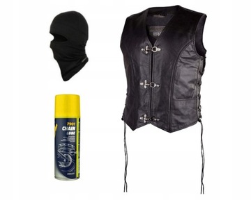 Kamizelka Motocyklowa Skórzana OZONE RINO-VEST 5XL