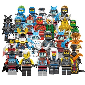 FIGURKI NINJA NINJAGO ZESTAW 24 SZT 24 SZT
