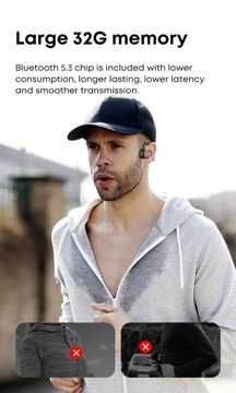 Наушники с костной проводимостью Xiaomi IPX8 Беспроводная открытая гарнитура