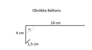 Obróbka balkonu Aluminiowa